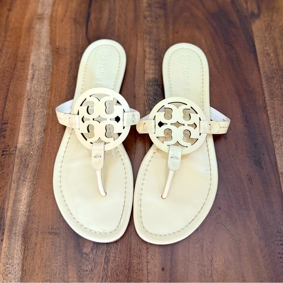 Tory Burch Shoes - Tory Burch Cream Sandals Flip Flops